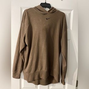 brown vintage nike hoodie